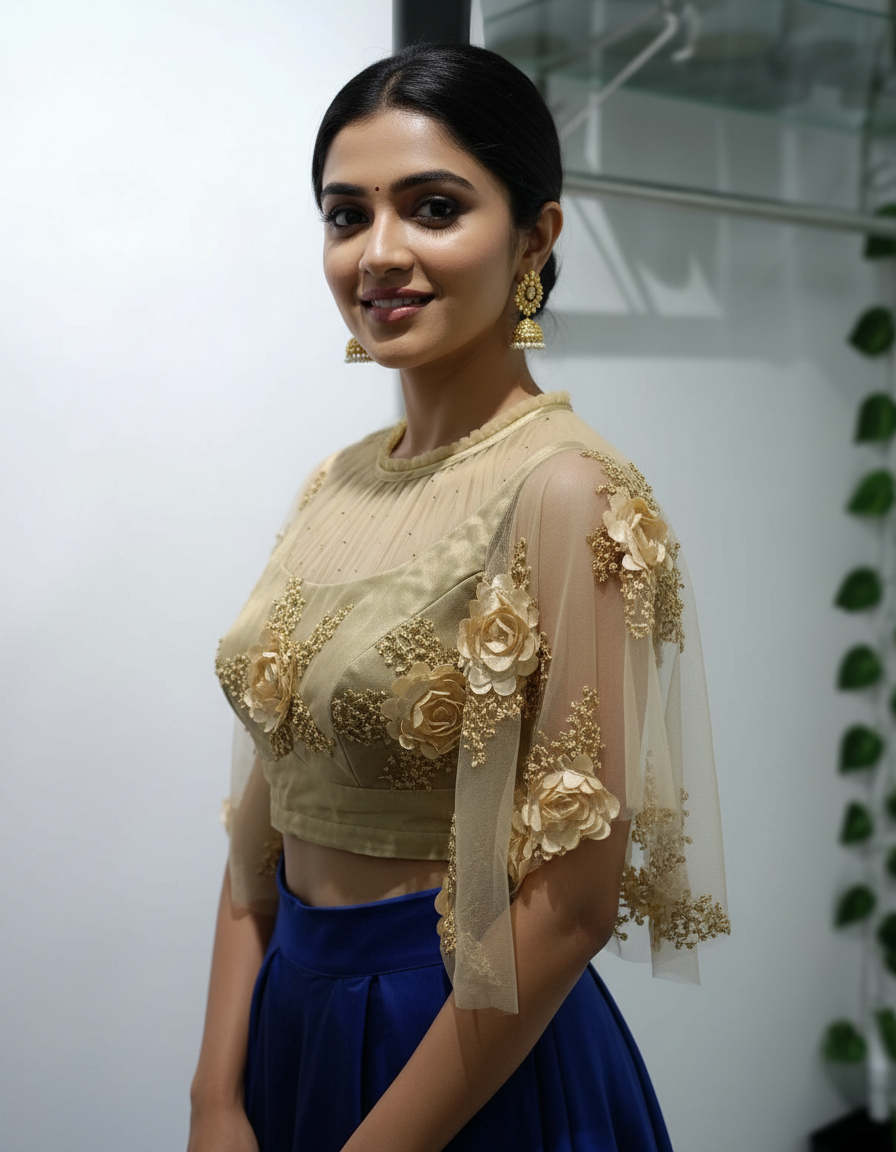 Golden Veil Couture Blouse