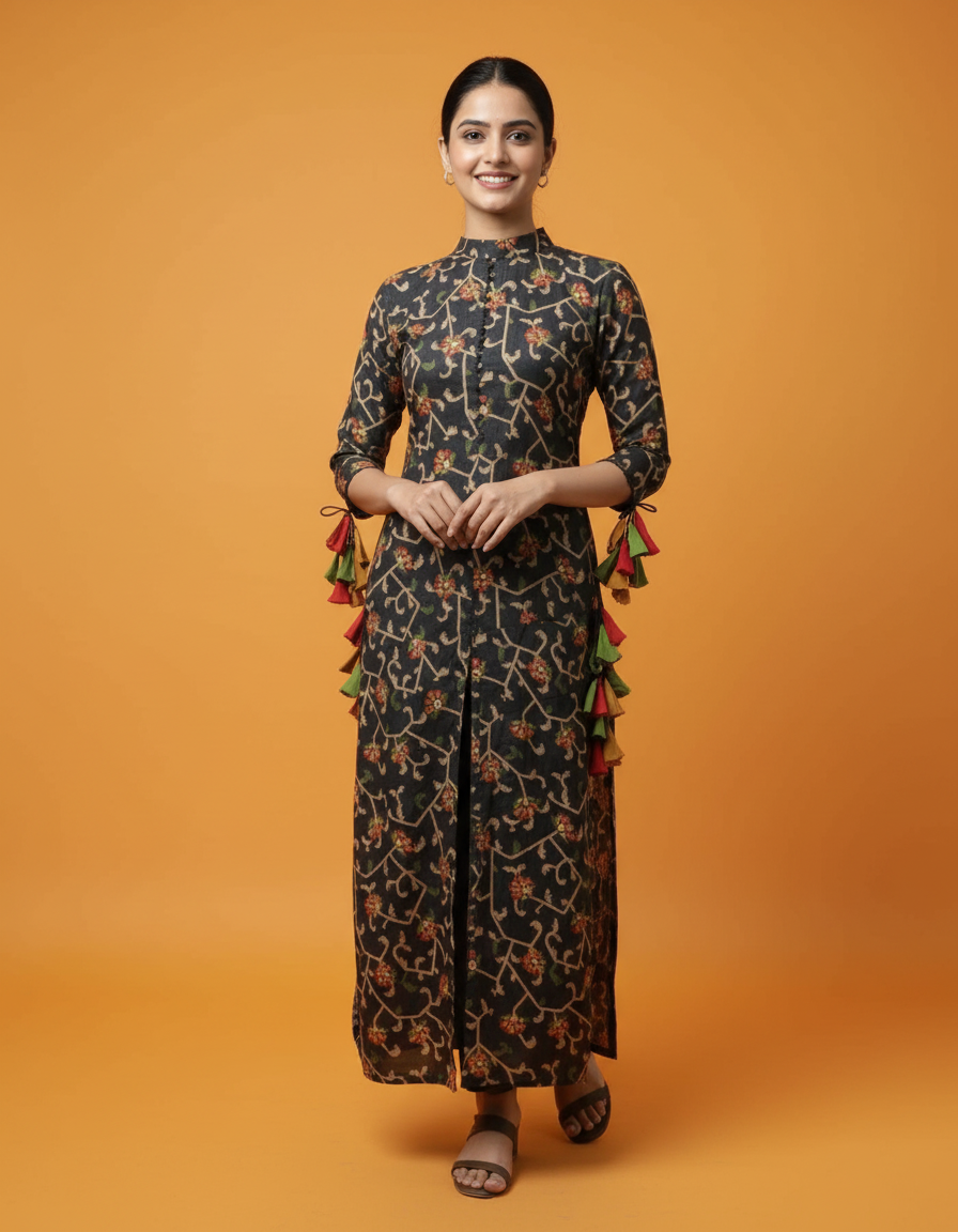 Sutrina Tassel Long Kurta