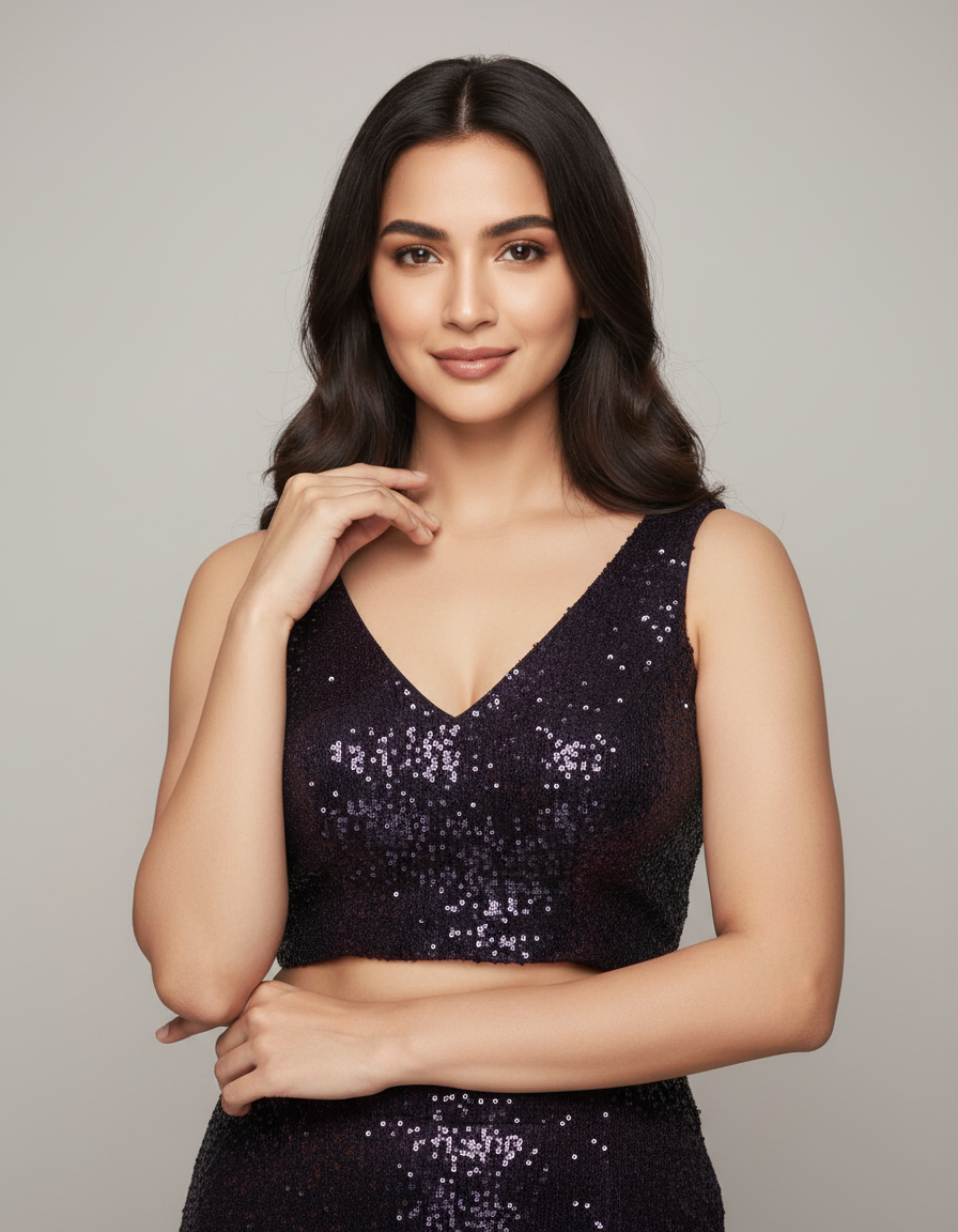 Midnight Sparkle Blouse